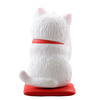 photo of miniQ Miniature Cube Sato Kunio's Shoufuku Cat: White Cat (Smiling) Lovely Snow