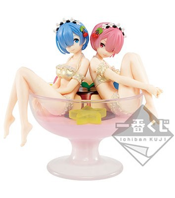 main photo of Ichiban Kuji Re:Zero kara Hajimeru Isekai Seikatsu - Amaai Haru ga kita! Dore kara taberu? -: Rem & Ram -Pudding à la Mode- Ver.