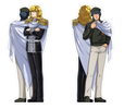 photo of Legend of the Galactic Heroes Acrylic Stand LOGH-14: Reinhard von Lohengramm & Yang Wenli