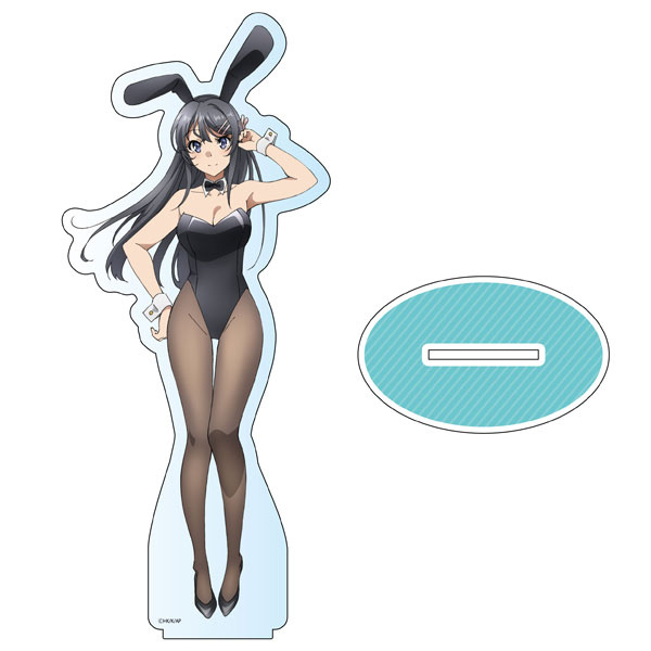 Seishun Buta Yarou wa Bunny Girl Senpai no Yume o Minai Deka Acrylic Stand:  Sakurajima Mai Bunny ver. - My Anime Shelf