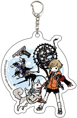 main photo of Acrylic Keychain Persona 3 01/ GraffArt: Amada Ken & Koromaru