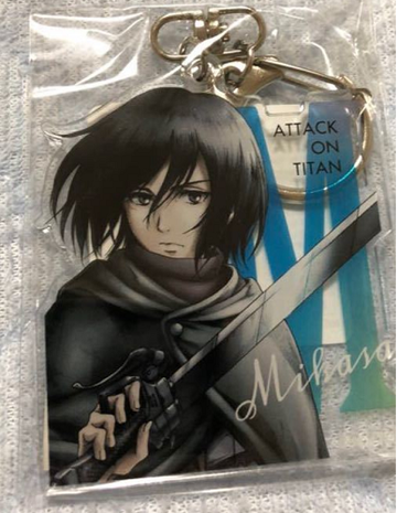 main photo of Attack on Titan WIT Studio Acrylic Keychain: Mikasa Ackerman