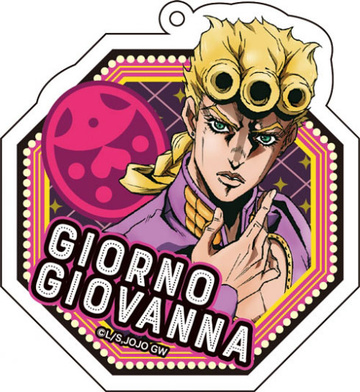 main photo of JoJo's Bizarre Adventure Golden Wind New Illustration Acrylic Keychain (1): Giorno Giovanna