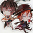 Bungou Stray Dogs Busou Tanteisha Marui Shutchousho Goods Original SD vol.1: Osamu Dazai and Chuuya Nakahara Big Acrylic Keychain