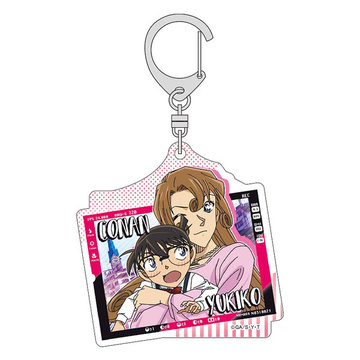 main photo of Detective Conan Trading Acrylic Keychain Junk Food: Conan & Yukiko