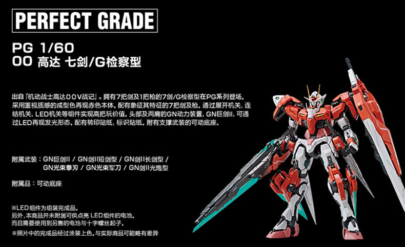 Pg Gn 0000gnhw 7sg 00 Gundam Seven Sword G Inspection Colors My Anime Shelf