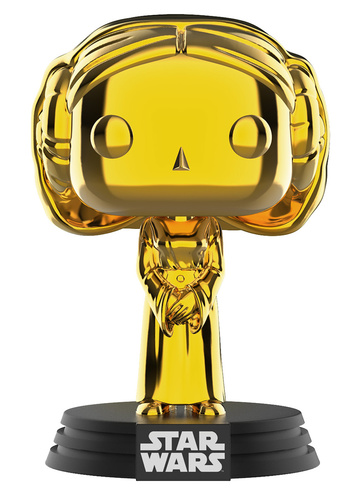 main photo of POP! Star Wars #295 Princess Leia Gold Chrome Ver.