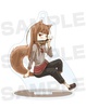 photo of Spice and Wolf & Wolf and Parchment Trading Acrylic Stand Keychain: Holo