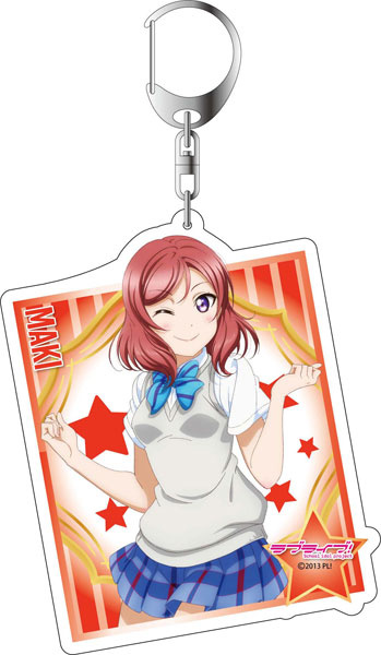 main photo of Love Live! Deka Keychain Summer Uniform ver.: Maki Nishikino