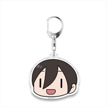 main photo of Yuru Camp Face Stamp Keychain: Ena Saitou