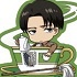 Shingeki no Kyojin Trading Acrylic Keychain Cup-in Series: Levi Ackerman