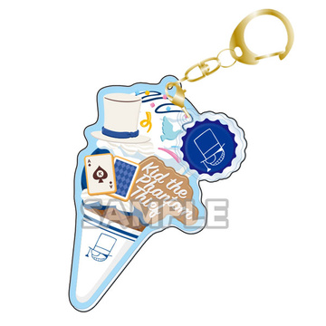 main photo of Detective Conan Motif Acrylic Keychain Ice Cream ver.: Kid the Phantom Thief