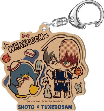 main photo of My Hero Academia x Sanrio Characters Acrylic Keychain: Shouto x Tuxedosam