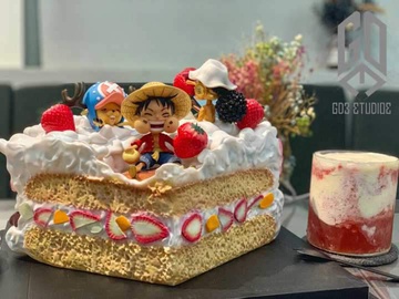 main photo of Birthday Cake Luffy, Usopp & Chopper