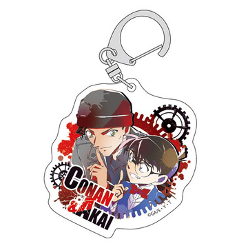 main photo of Detective Conan Trading Acrylic Keychain: Conan & Akai