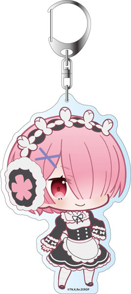 main photo of Re:ZERO -Starting Life in Another World- Memory Snow Deka Keychain PuniChara: Ram