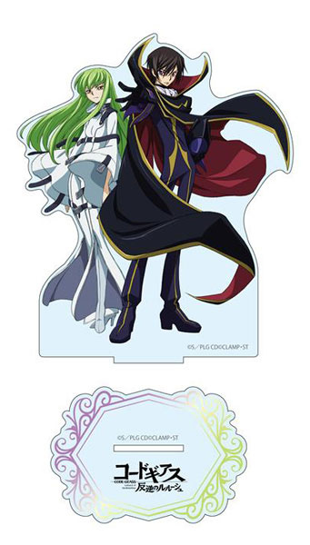 main photo of Code Geass Lelouch of the Rebellion Deka Acrylic Stand: Lelouch & C.C. Pair New Illustration ver.