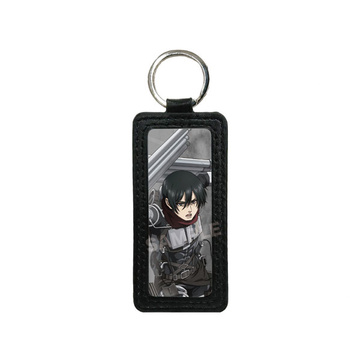 main photo of Attack on Titan Leather Keychain: Mikasa