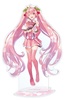 photo of Sakura Miku New Illustration Art by Shirabi BIG Acrylic Stand: Sakura Miku