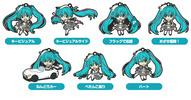 photo of Racing Miku 2019 Ver. Nendoroid Plus Collectible Keychains: Hatsune Miku ver. Supporting with Flag
