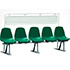 1/12 Scale Railway Accessory Series EK-02 Station Bench (Green)