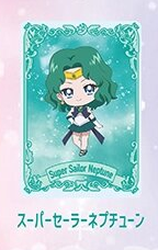 main photo of Sailor Moon Store Original Acrylic Card Collection Chibi Chara Art: Super Sailor Neptune
