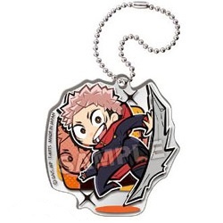 main photo of PyonColle Jujutsu Kaisen Acrobatic Acrylic Keychain: Yuuji Itadori