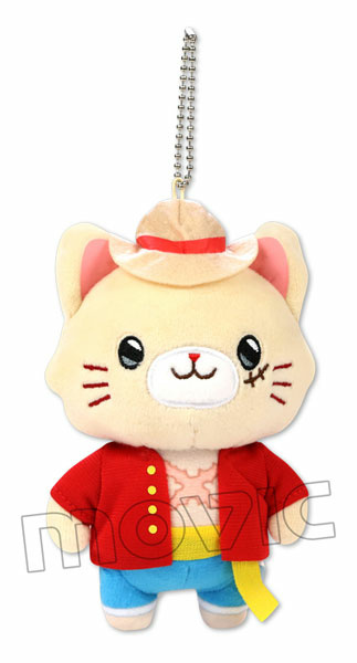 main photo of One Piece withCAT Eye Mask Plush Keychain: Monkey D. Luffy