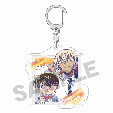 main photo of Detective Conan Trading Acrylic Keychain Starry Sky: Conan & Amuro