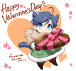 photo of Happy Valentine's Day Acrilc Key Chain: Taki