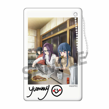 main photo of Yuru Camp Instant Photo Style Keychain: Rin & Sakura