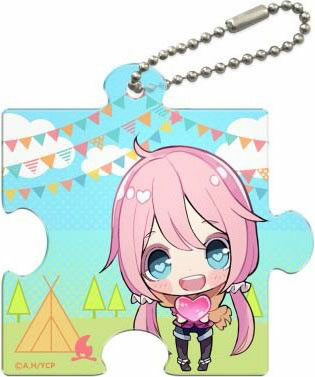 main photo of Yuru Camp Ai! Series Puzzle-shaped Clear Charm SD: Nadeshiko Kagamihara