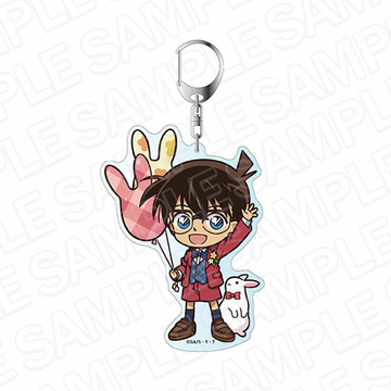 main photo of Detective Conan Deka Keychain Deformed Rabbit ver.: Conan Edogawa