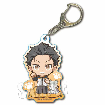 main photo of Trading Acrylic Keychain Re:ZERO -Starting Life in Another World- Beckoning Cat: Subaru