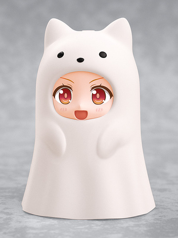 main photo of Nendoroid More Kigurumi Face Parts Case: Ghost Cat White