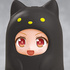 Nendoroid More Kigurumi Face Parts Case: Ghost Cat Black