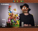 photo of Characters of Super Mario Resin Statue
