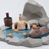 PICCODO Diorama Head Stand Onsen Doll Natural