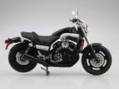 photo of 1/12 Complete Motorcycle Model YAMAHA Vmax New Silver Dust