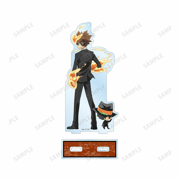 main photo of Katekyo Hitman REBORN! ~Fighting, Back View ver.~ BIG Acrylic Stand: Sawada & Reborn
