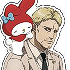 Shingeki no Kyojin x Sanrio Characters Fair the 2nd Edition: My Melody x Reiner Braun Acrylic Stand