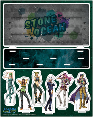 main photo of JoJo's Bizarre Adventure Stone Ocean New Illustration Acrylic Diorama [SP]