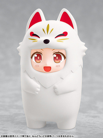 main photo of Nendoroid More Kigurumi Face Parts Case: White Kitsune