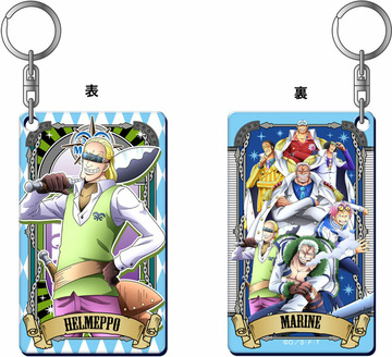 main photo of ONE PIECE Ultimate Crew Vol.2 Hologram Plate Keychain: Helmeppo