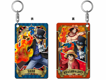 main photo of ONE PIECE Ultimate Crew Hologram Plate Keychain Vol.1: Sabo
