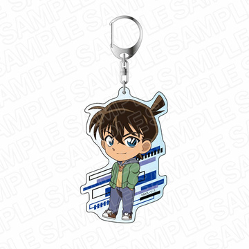 main photo of Detective Conan Deka Keychain Chibi ver.: Shinichi Kudou