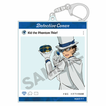 main photo of Detective Conan SNS Style Acrylic Keychain Jewel: Kid the Phantom Thief