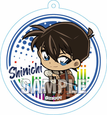 main photo of Detective Conan Trading Acrylic Keychain Music Chibi: Shinichi