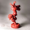 photo of A little quiet, dog girl RED / STATUE