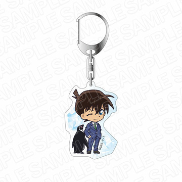 main photo of Detective Conan Acrylic Keychain Chibi Penguin ver.: Shinichi